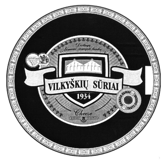 Prekės ženklas: VILKYŠKIŲ SŪRIAI 1934